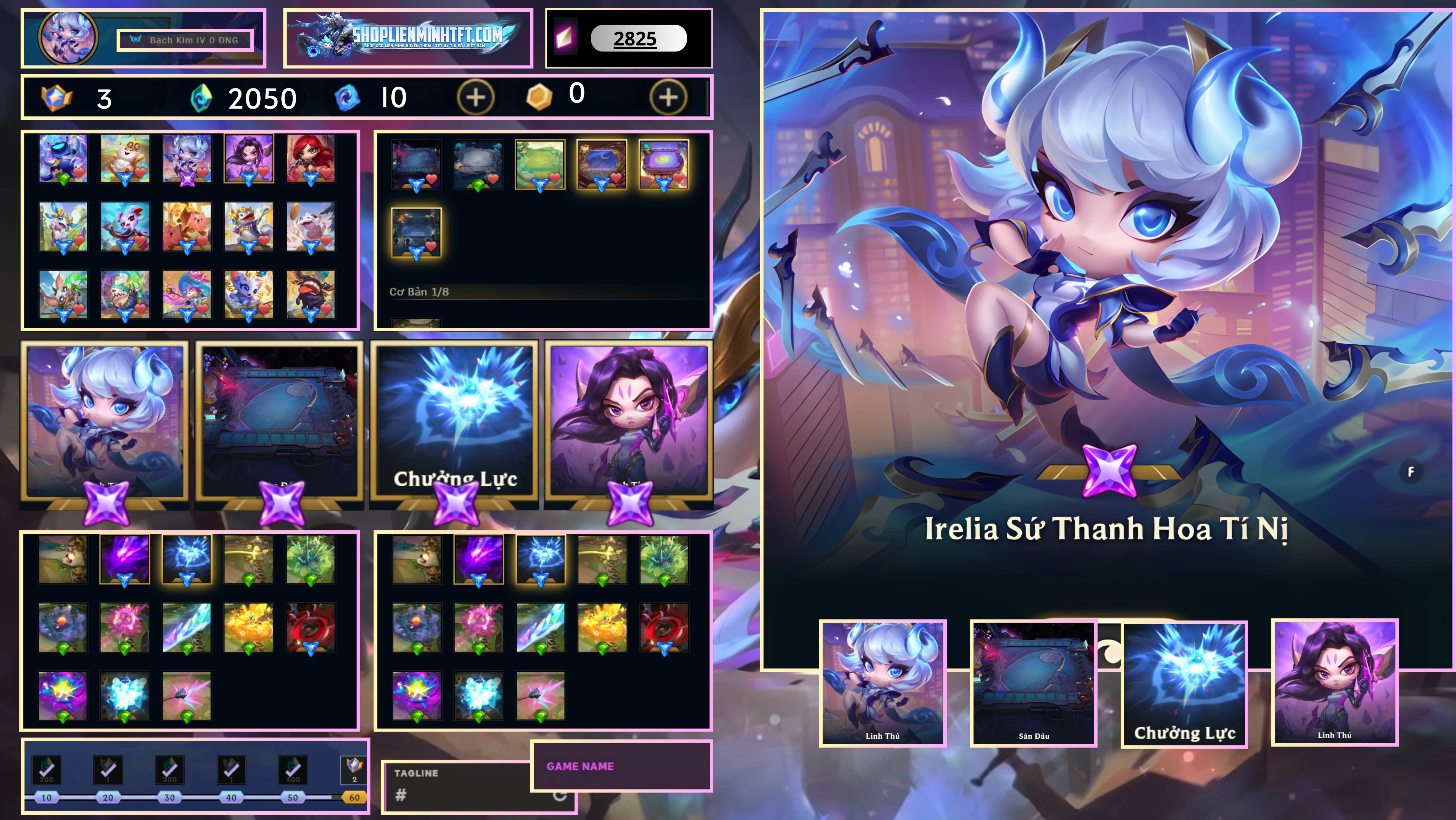 Irelia Tím - Sàn chưởng kaisa chưởng tí nị